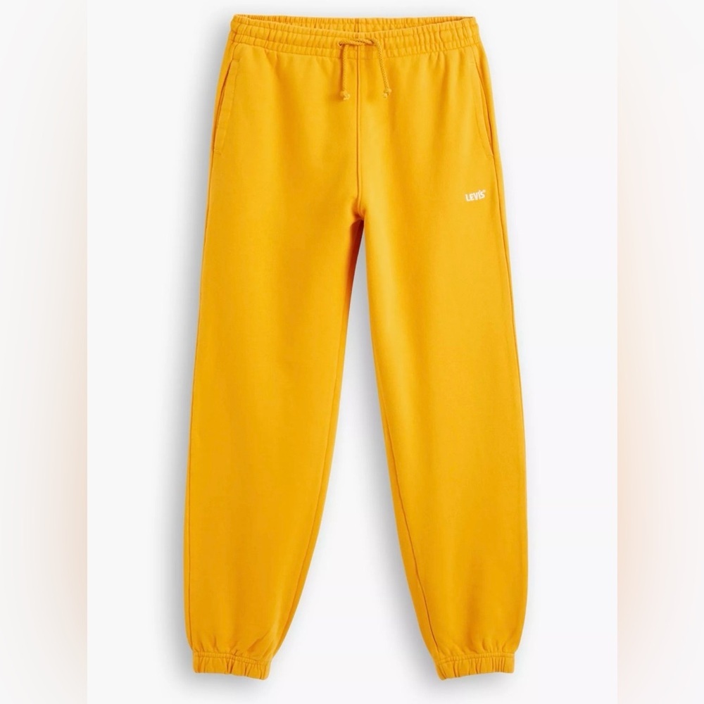 Levi’s Gold Tab Golden Orange Yellow Jogger Sweatpants 100% Cotton Size XS - Picture 2 of 11
